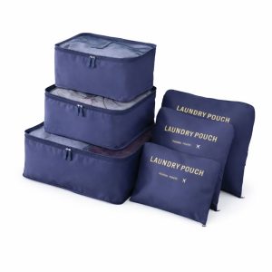 6 Pcs Travel Storage Bags Organiser Set