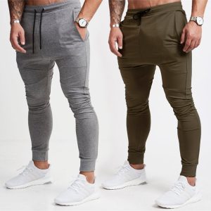 Bundle of 2 Heather Grey & Army Green Jogging Trousers