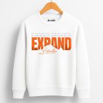 Expand Printed White Sweatshirt for Tween Kids
