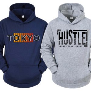 Pack of 2 Tokyo Hustle Printed Hoodies