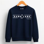 Gang Land Printed Navy Blue Sweatshirt for Tween Kids