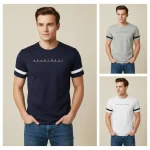 Bundle of 3 Heartbeat Graphic T-Shirts for Men