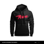 Rogue Printed Black Hoodie For Men