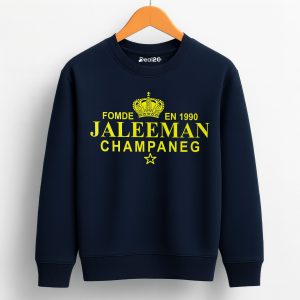 Jaleeman Printed Navy Blue Sweatshirt for Tween Kids