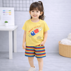 Kids I Want To Fly Printed Short Suit