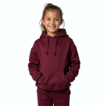 Maroon Winter Hooded Tracksuit For Girls
