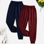 Bundle of 2 Plain NM French Terry Trousers for Kids