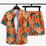 Orange-Rays-Flower-Printed-Summer-Beach-Short-Suit.jpg