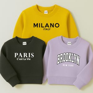 Pack of 3 New Milano Paris Printed Sweatshirt for Girls