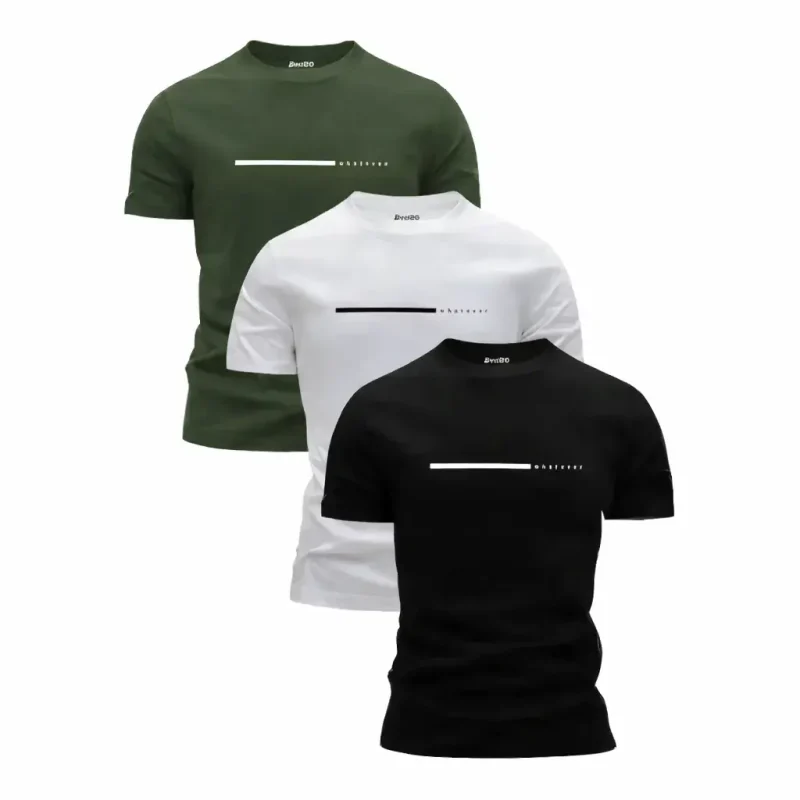 Pack of 3 Whatever Mens Printed T-Shirts