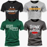 Pack of 4 Crossfit Think Strong Printed T-Shirts