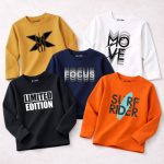 Pack of 5 Limited Focus Move Printed Long Sleeve T-shirts For Tween Kids
