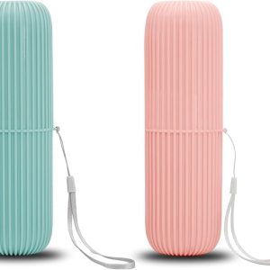Portable Compact Toothbrush and Toothpaste Travel Organizer