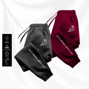 Pack of 2 Fitness Sqaud Printed Jogging Trousers