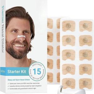 Sleepco Nasal Dilator Starter Kit – 4 Sizes for Improved Airflow & Snore Relief