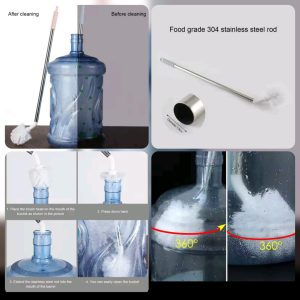 19L Bottle Cleaning Brush – Long Stainless Steel Rod for Deep Cleaning