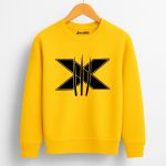 X Printed Yellow Sweatshirt for Tween Kids