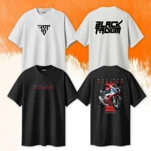 Pack of 2 Maximum Passion Oversized Printed T-Shirts For Men