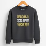 Make Some Noise Printed Charcoal Sweatshirt for Tween Kids