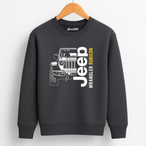 Wrangler Rubicon Printed Charcoal Sweatshirt for Tween Kids