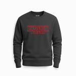 Stranger Things Printed Dark Grey Sweatshirt for Men