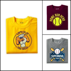 Pack of 3 Lets Play Supernova Hero Printed Summer T-Shirts For Kids