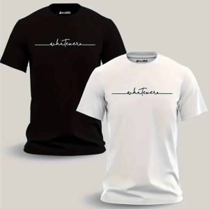 Pack of 2 Whatever Mens Printed T-Shirts