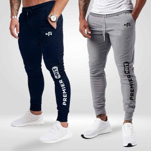 Pack of 2 Premier Fit Printed Jogging Trousers