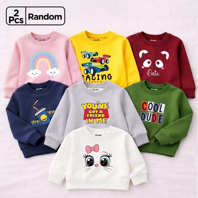 2 Pcs Random Sweatshirts for Kids