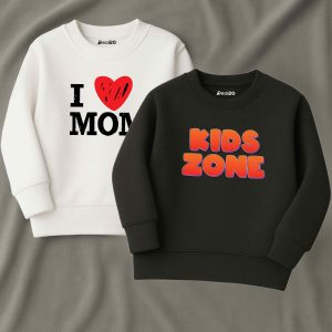 Pack of 2 Heart Kids Zone Printed Sweatshirts for Young Kids