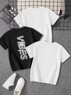 Pack of 3 Enjoy Your Vibe Printed T Shirts For Tween Kids