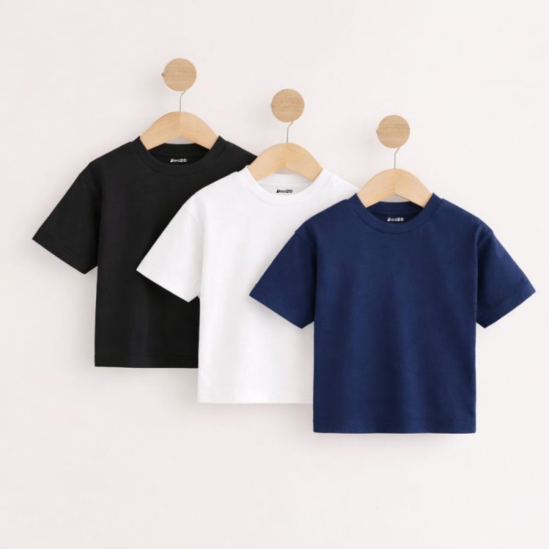 Bundle of 3 NWB Plain Colors Basic Summer T-Shirts For Unisex