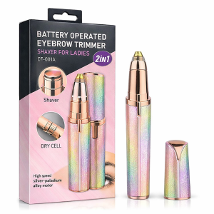 Battery Operated Eyebrow Trimmer – 2 in 1 Precision Shaver