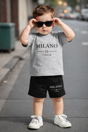 Kids Milano Italia Printed Summer Short Suit