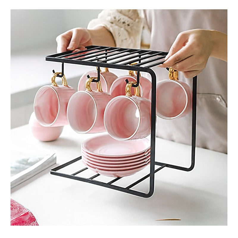 Cup And Saucer Organizer Rack Cup And Saucer Organizer Rack