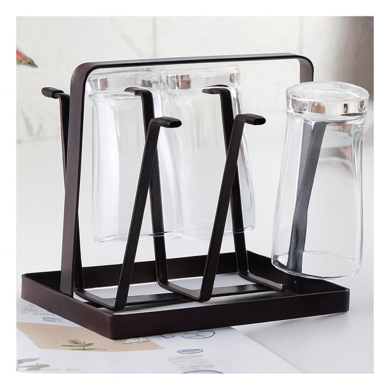 Heavy-Duty Metal Glass Organizer Stand