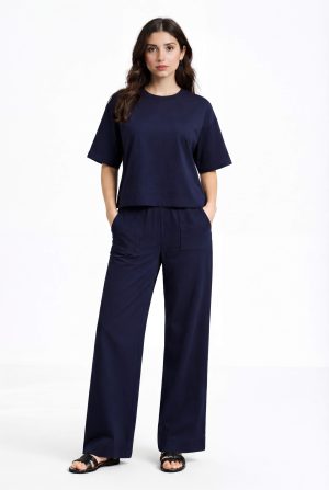 Modern Relax Navy Matching Set for Women