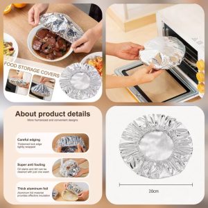 Pack of 10 Foil Insulation Food Covers