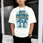 Six Seven Lightning Cartoon Tee Printed T-Shirt For Kids