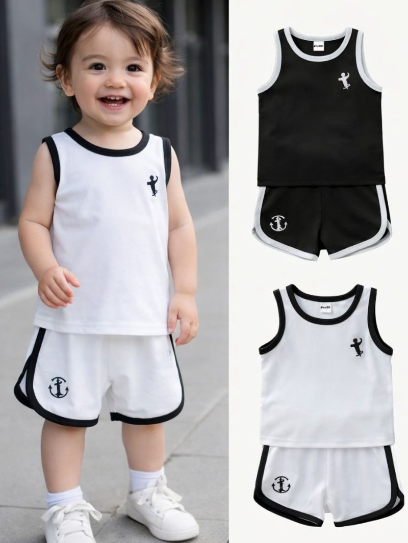 Bundle of 2 Sporty Summer Sando Suits For Kids