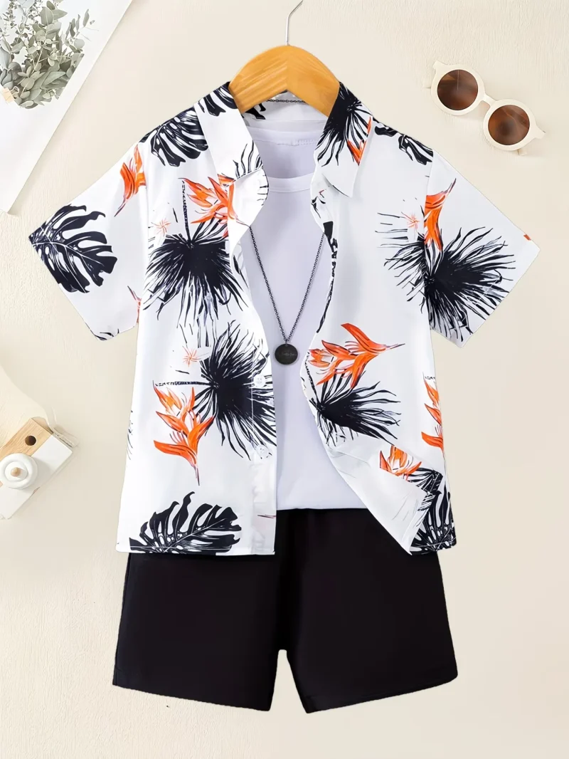 Kids Classic Floral Summer Co-Ord Set for Boys Kids Classic Floral Summer Co-Ord Set for Boys