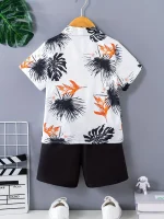 Kids Classic Floral Summer Co-Ord Set for Boys