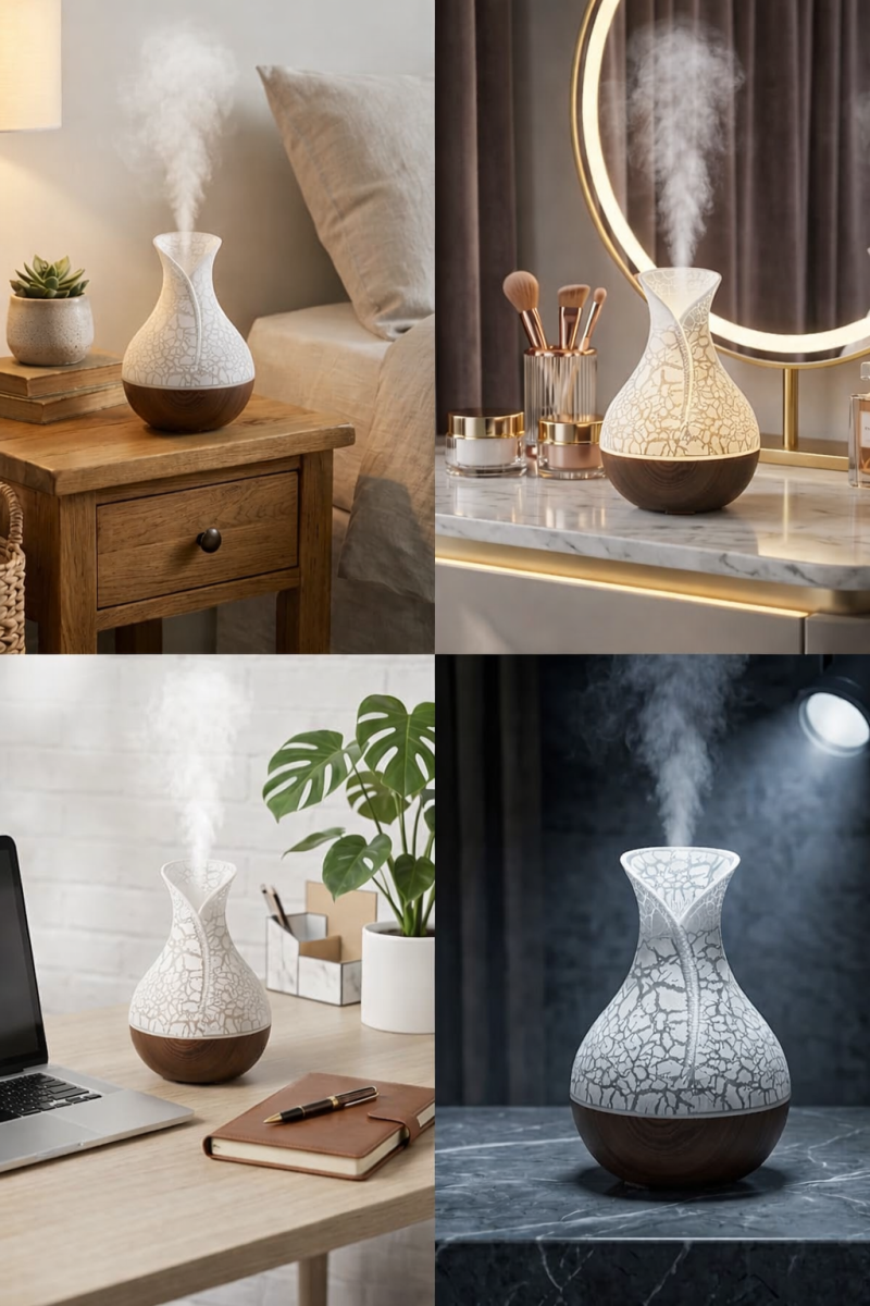 Touch Control Ultrasonic Vase Humidifier
