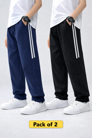 Bundle Of 2 Double Stripe Trousers For Mens