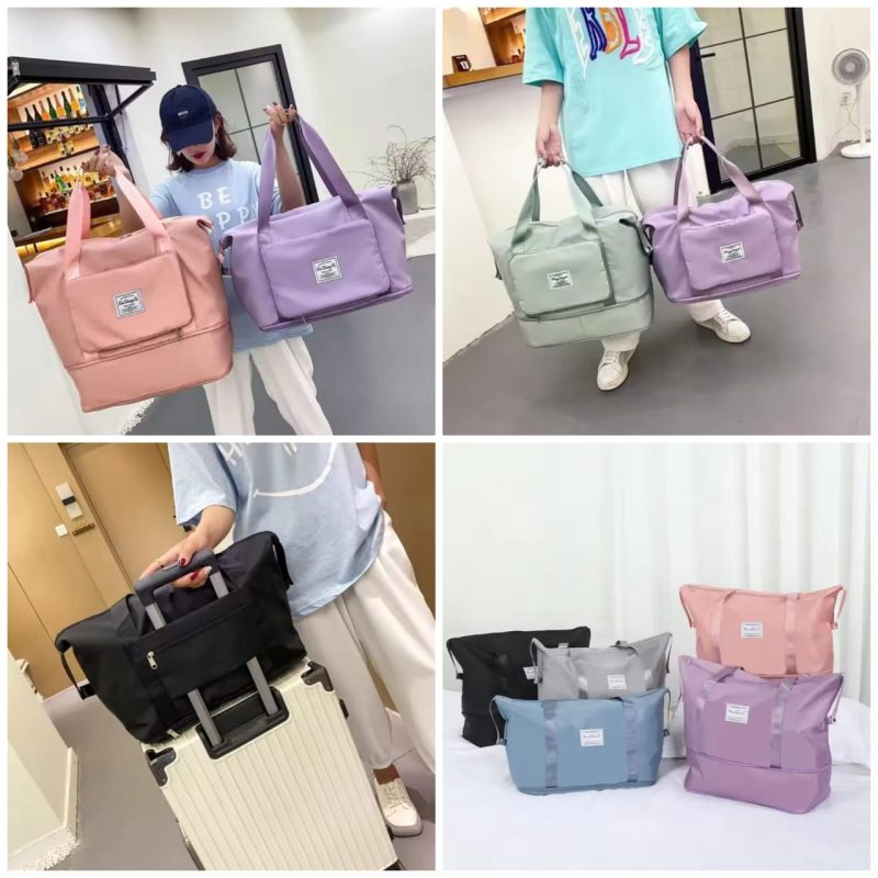 Expandable Oxford Pillow Bag – Foldable Travel Organizer