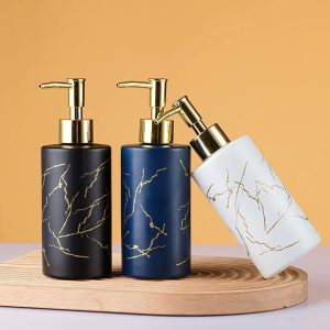 Marble Glossy Soap Dispenser – Square & Round