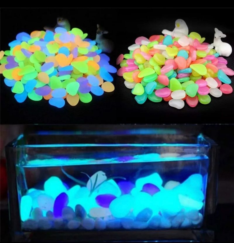 100 Pieces Glowing Decorative Stones