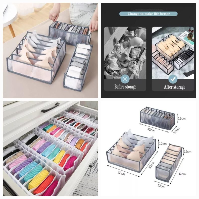 3PCS Drawer Undergarments Storage Organizer Set 3PCS Drawer Undergarments Storage Organizer Set