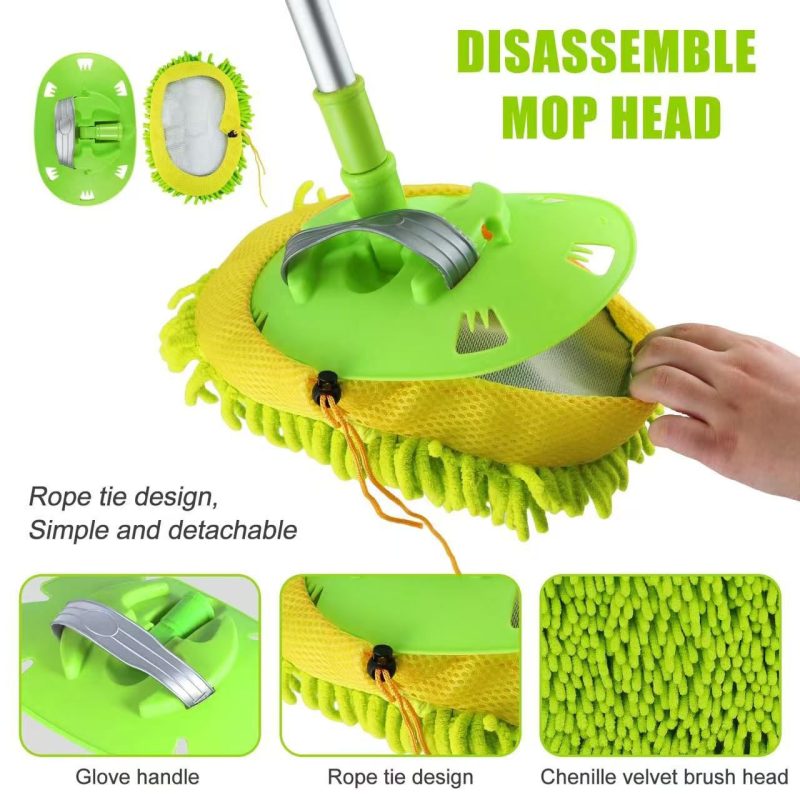 Telescopic Car Wash Brush – Adjustable Microfiber Mop