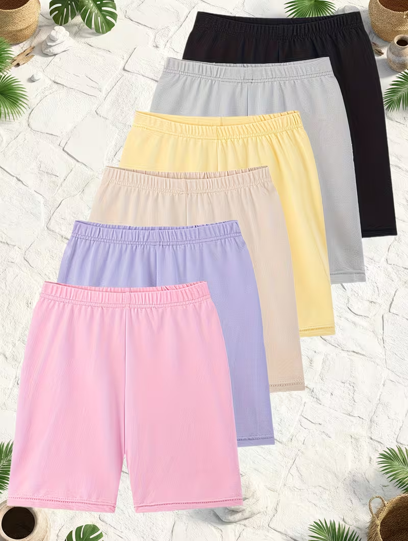 Bundle of 6 Lightweight Summer Shorts for Kids